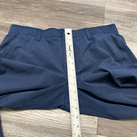 Under Armour Blue Mens 38x30 Loose Fit Flat Front Performance Golf Golfer Pants - Picture 9 of 13